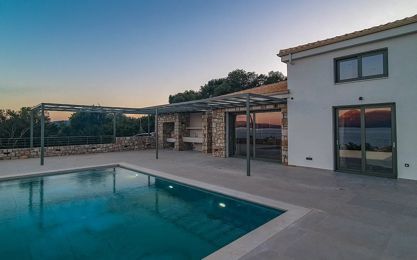 Apílion pool above the Meganisi coast